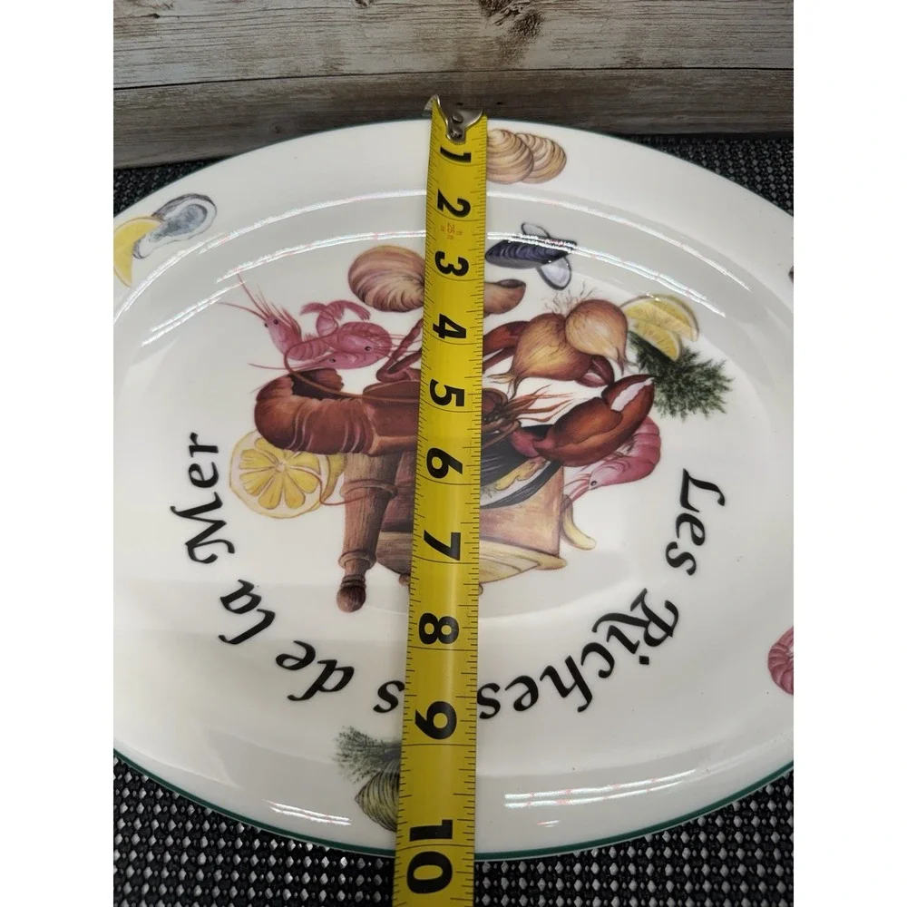 Royal Vale Les Richesses de la Mer Seafood Decorative Plate England - Shellfish